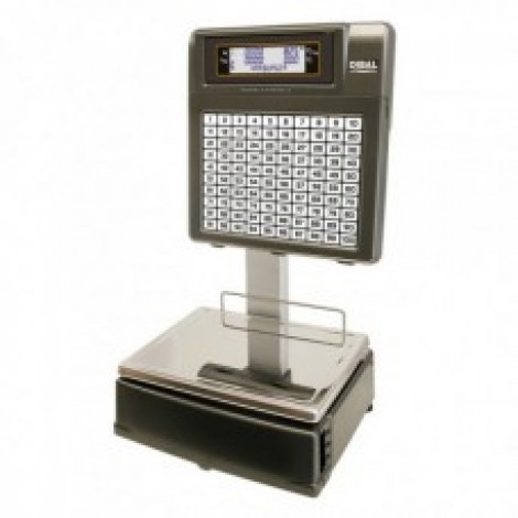 Cantar comercial cu eticheta Dibal MISTRAL M525 6/15 Kg - panou autoservire, cu brat