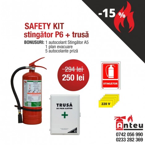 SAFETY KIT stingator P6 + trusa